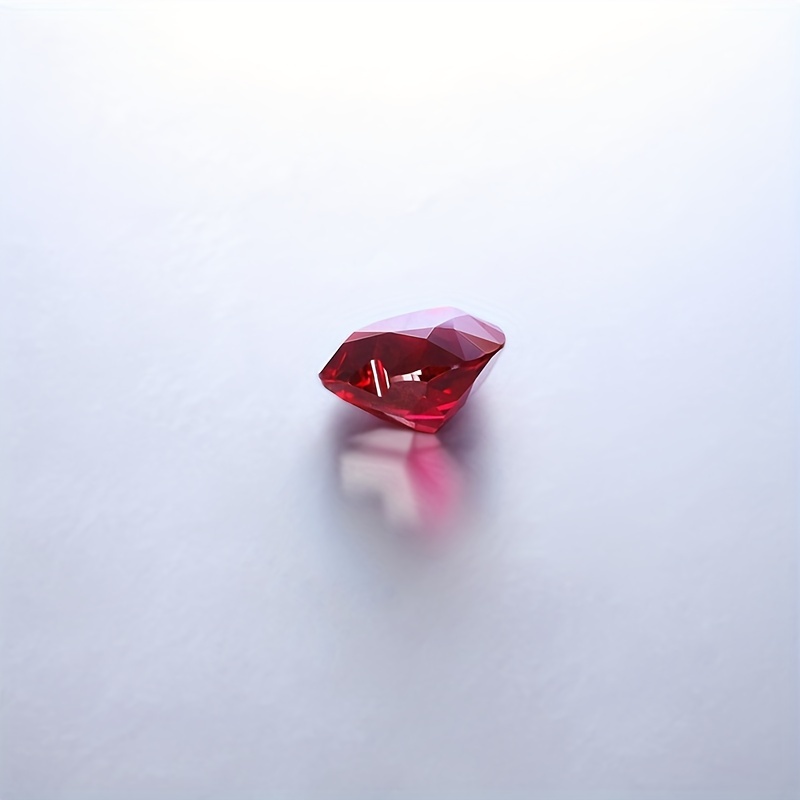 Heart Shape Lab Grown Pigeon Blood Ruby Gems for DIY Jewelry
